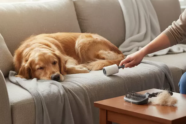 Снижение линьки у собаки дома