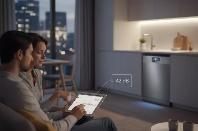 Выбор посудомоечной машины: шум и установка