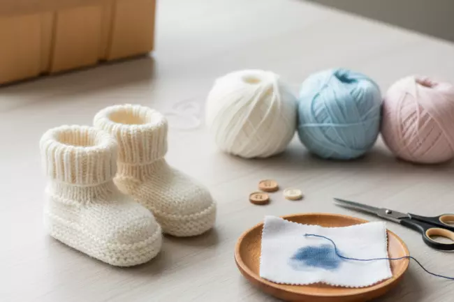 Безопасное вязание детских пинеток своими руками