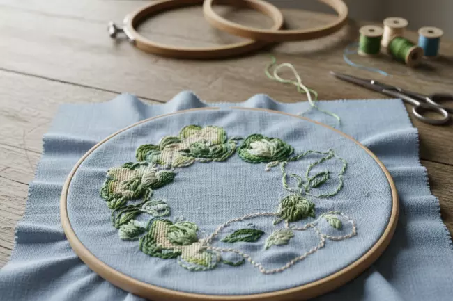 Техника вышивки гладью: ошибки и примеры