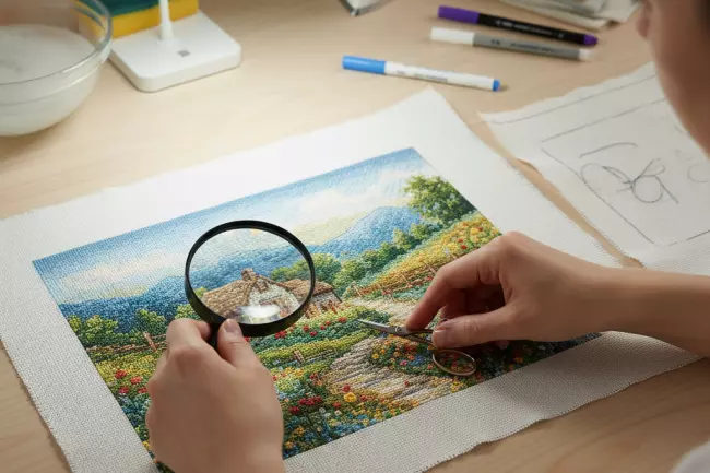 Финишная обработка вышитой картины своими руками