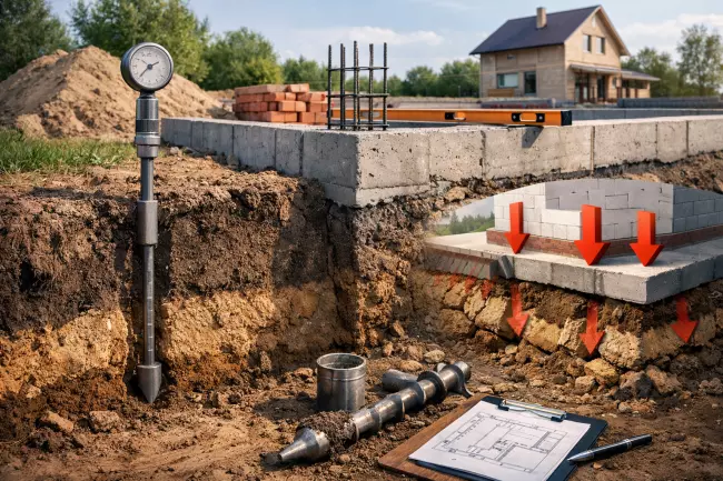 Определение несущей способности грунта участка