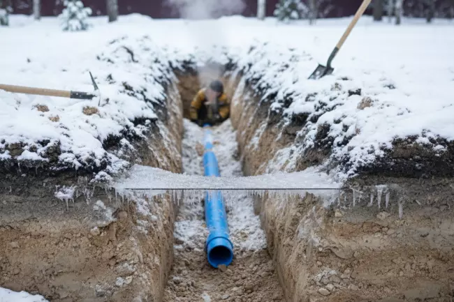 Глубина промерзания грунта для водопровода