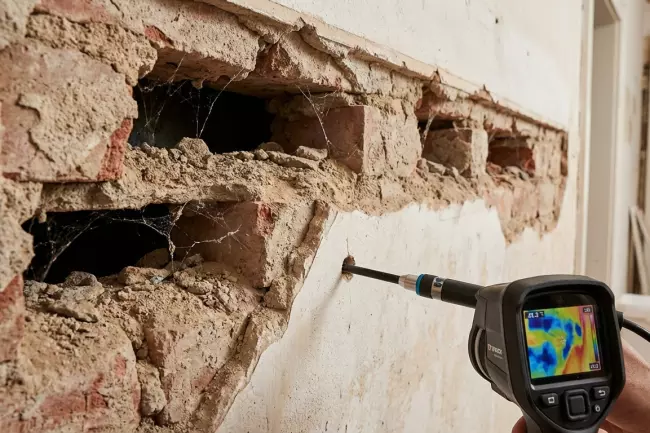 Устранение пустот в стенах без вскрытия