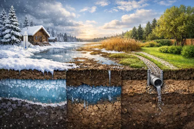 Факторы глубины промерзания грунта и почвы