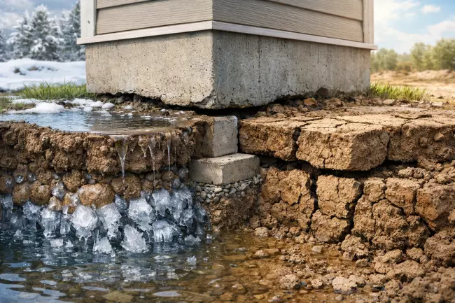 Поведение глинистого грунта и риски фундамента