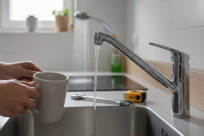 Причины слабого напора воды в кране