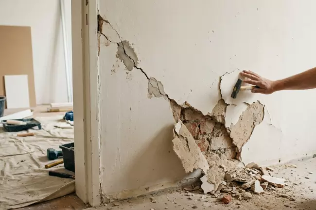 Усиление слабых стен перед отделкой квартиры