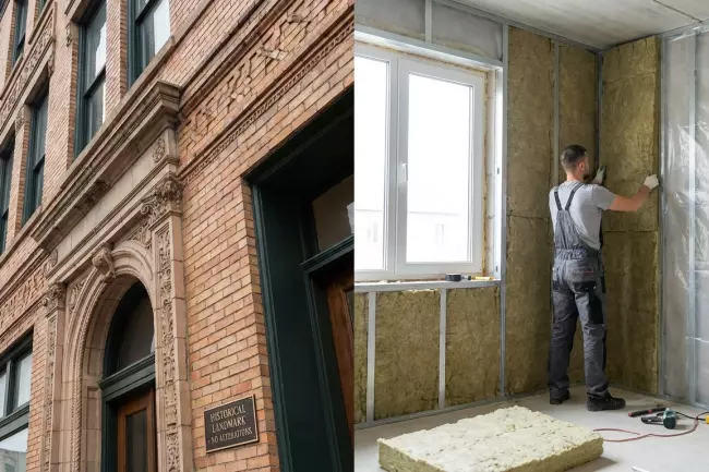 Допустимость внутреннего утепления стен изнутри