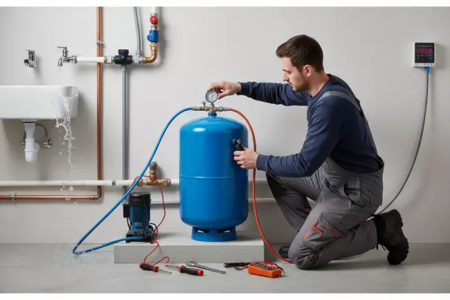 Настройка гидроаккумулятора и давления в баке