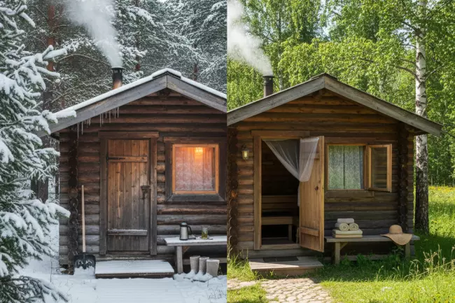 Правила круглогодичной эксплуатации бани зимой и летом