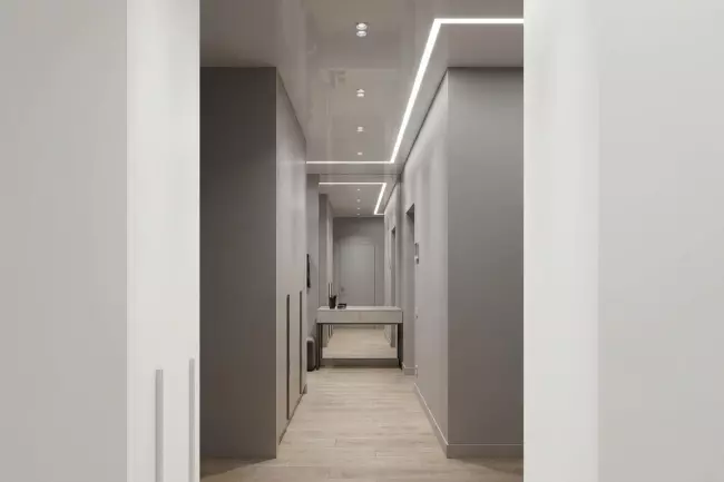 Материалы и дизайн потолка в прихожей