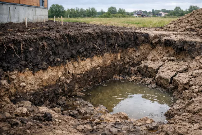 Чернозёмный грунт как ненадёжное основание строительства