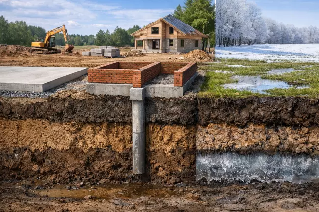 Тип грунта и выбор фундамента дома