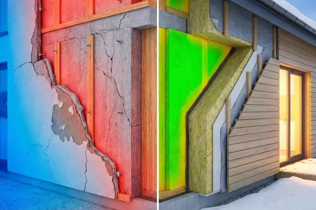 Утепление дома и снижение температурных перепадов