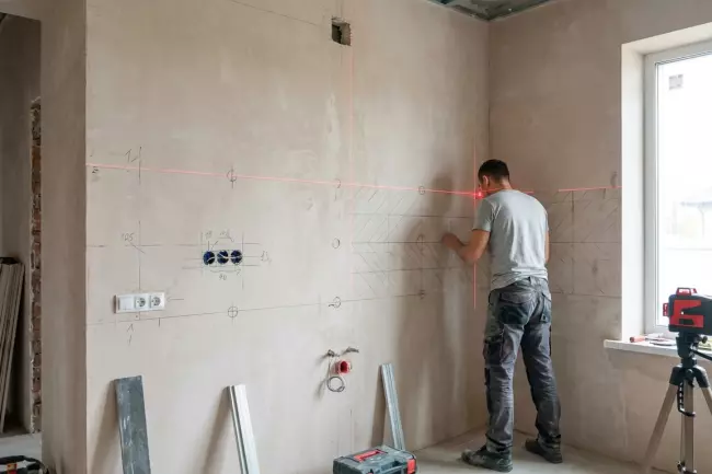Правильная разметка стен перед отделкой