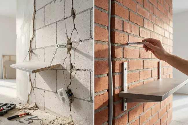 Определение материала стен перед ремонтом