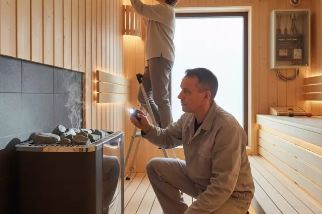 Регулярный осмотр и обслуживание бани по графику