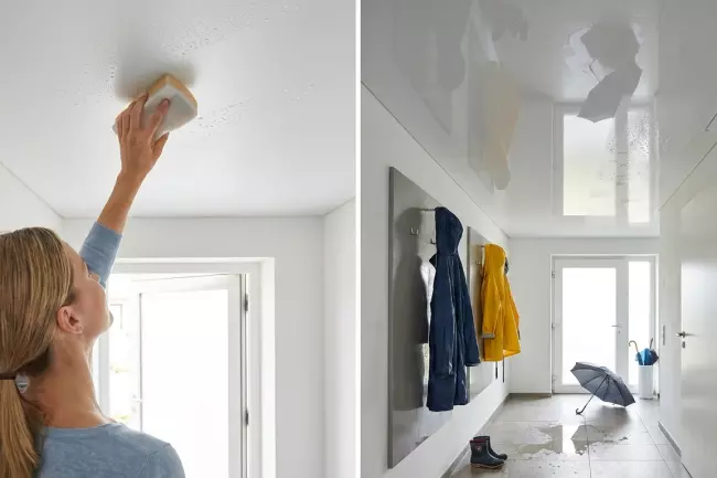 Влагостойкие материалы и дизайн потолка прихожей