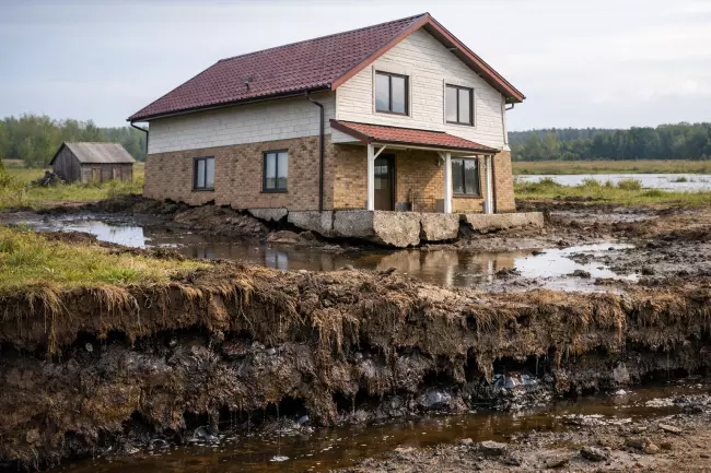 Опасность торфяного грунта для фундамента