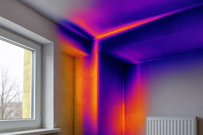 Мостики холода в углах и перекрытиях