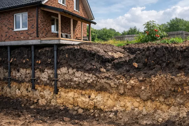 Несущая способность чернозёма под домом