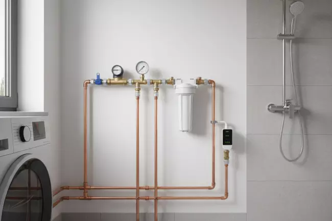 Нормальное давление воды 2–4 бар в доме