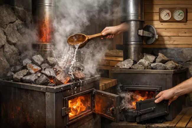 Сухость в парной: ошибки печи и каменки