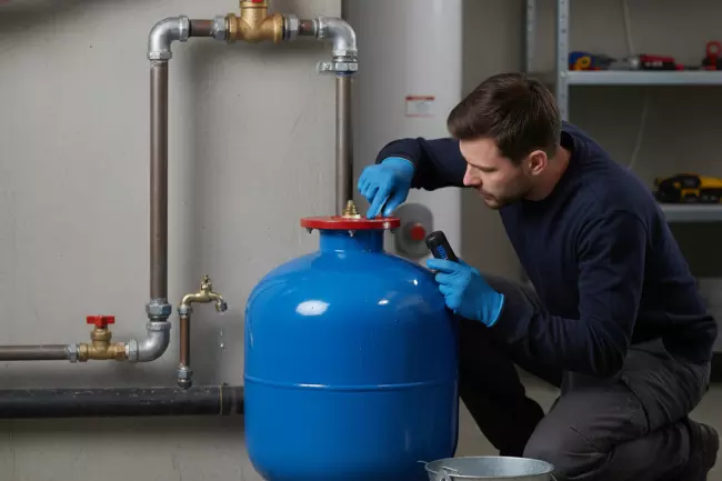 Безопасная подготовка системы к настройке гидроаккумулятора