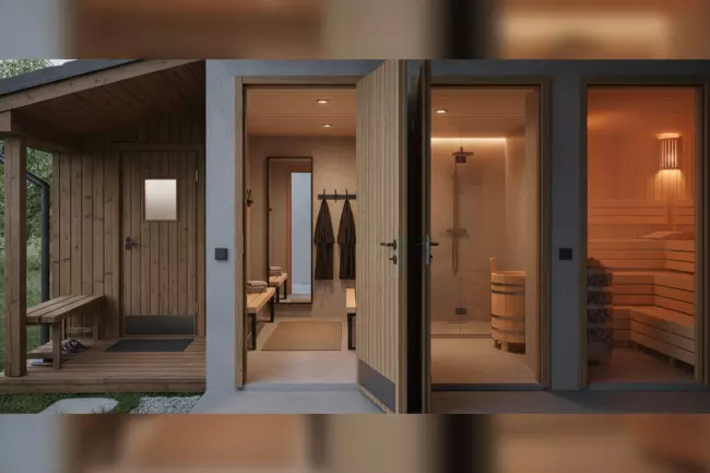 Зонирование бани: последовательность помещений и переходы