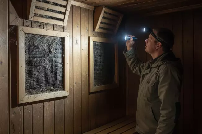 Проверка вентиляции бани после зимы