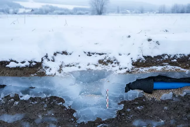 Нормативная глубина промерзания грунта водопровода