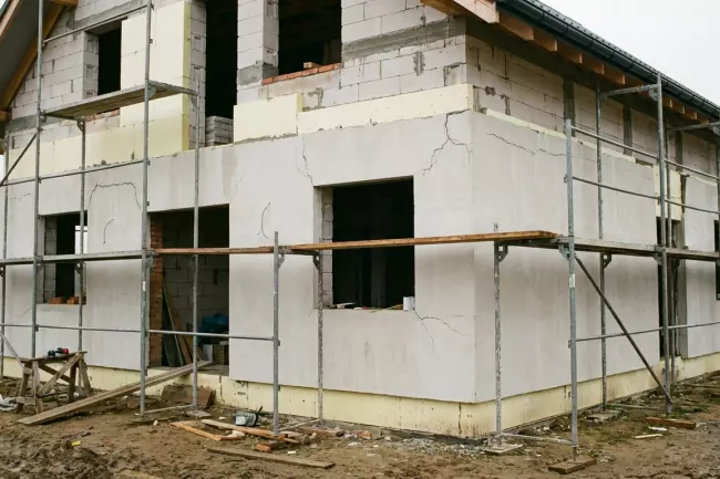 Риск трещин при раннем утеплении дома