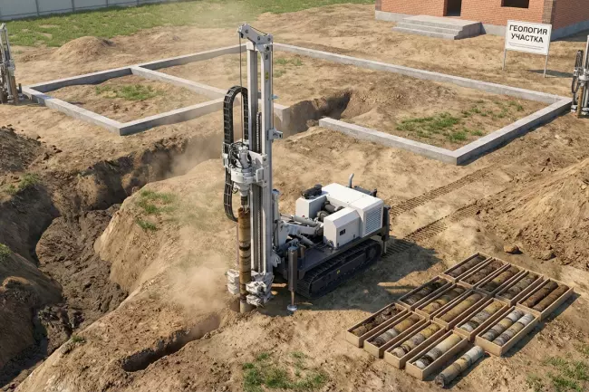 Геология участка: количество скважин и глубина бурения