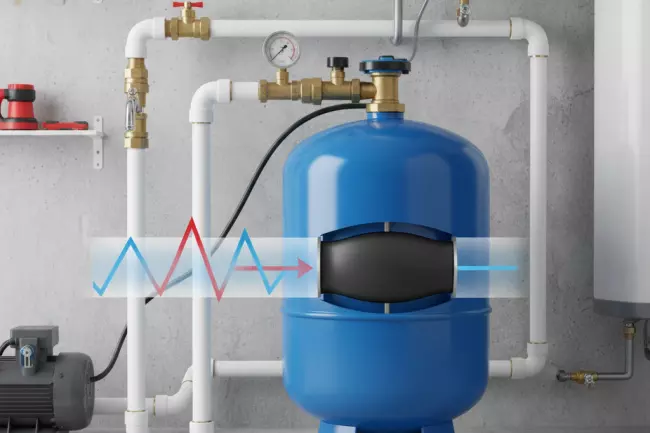 Гидроаккумулятор для защиты водопровода от гидроудара