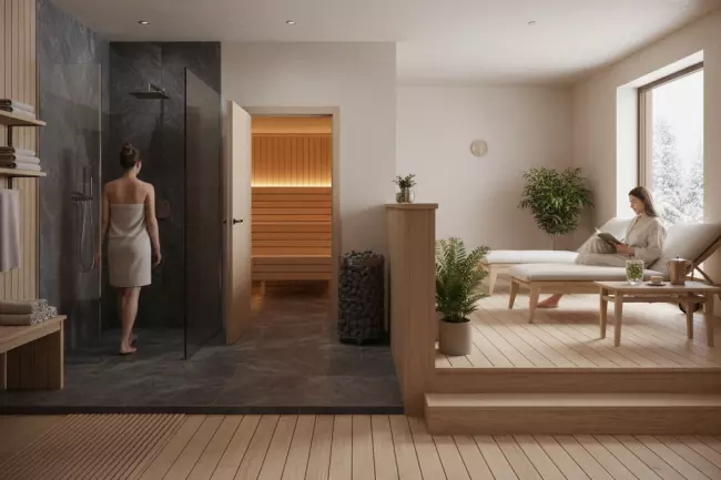 Зонирование бани: мокрые и сухие маршруты