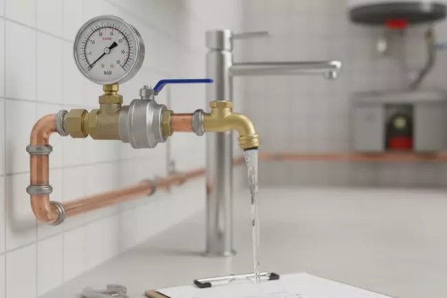 Измерение статического и динамического давления воды