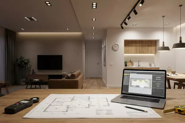 Выбор потолка под точечное освещение, расчет светильников