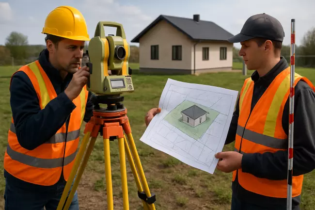 Геодезическая съёмка участка для размещения дома