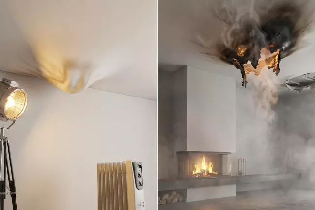 ПВХ натяжной потолок и пожарная безопасность