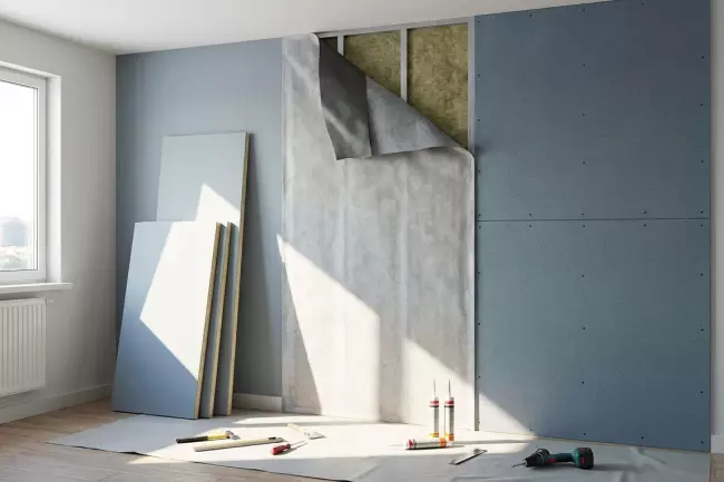 Бескаркасная шумоизоляция стен: материалы и панели