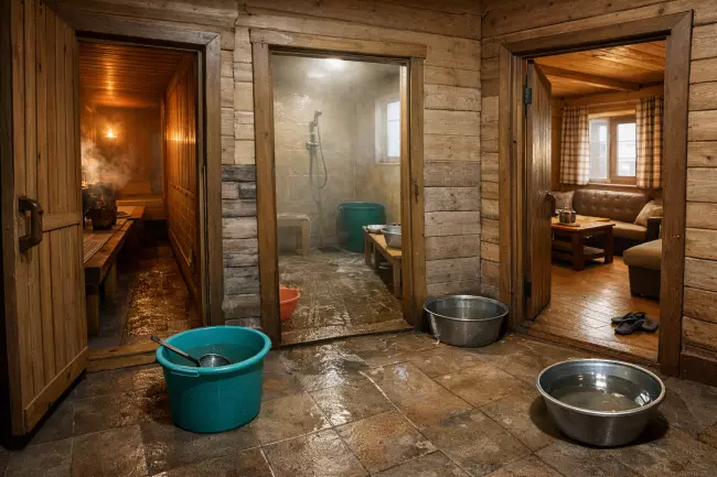 Ошибки планировки бани: парилка, моечная, комната отдыха