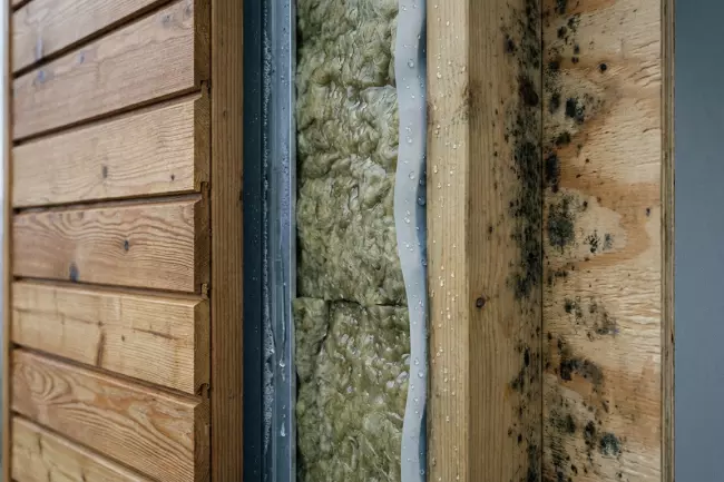 Запертая влага в утеплителе без испарения