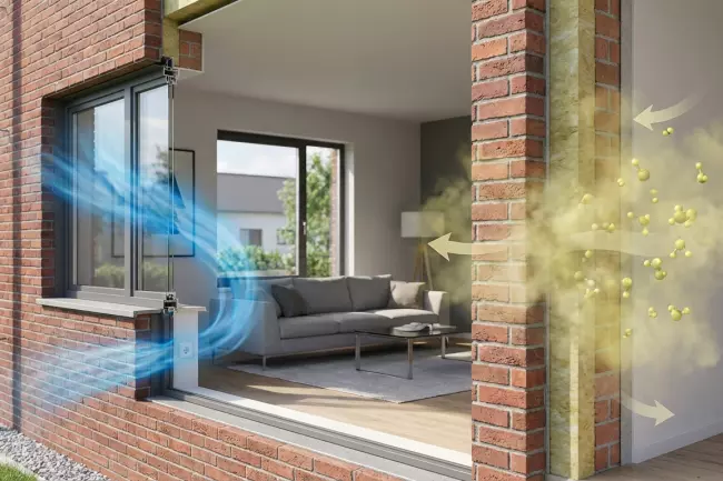 Воздухообмен дома после утепления стен