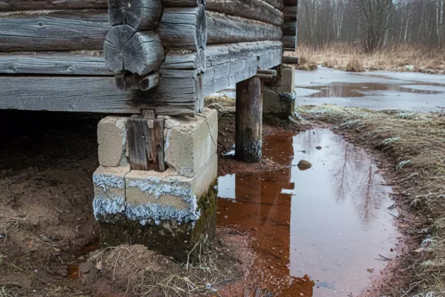 Риски грунтовых вод для фундамента бани