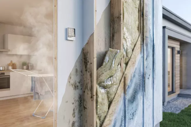 Увлажнение утеплителя без пароизоляции внутри дома