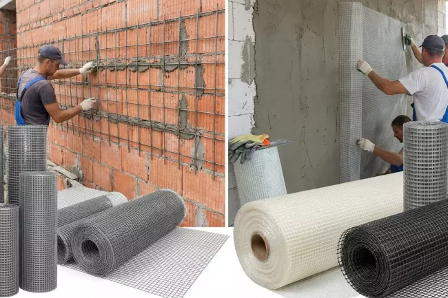 Армирование стен сеткой: виды и выбор