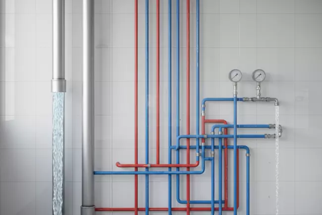 Слабый напор воды из-за диаметра труб