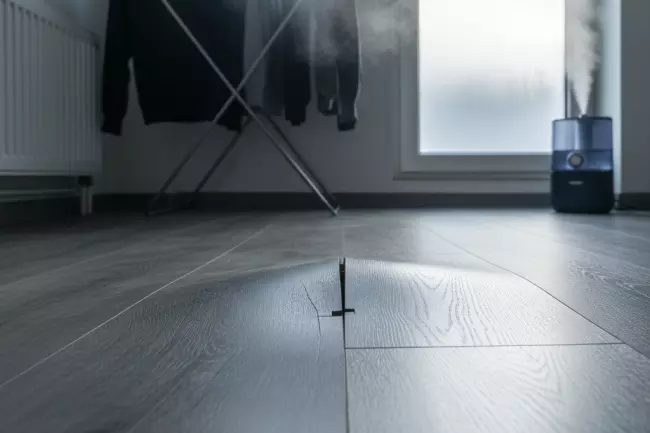 Вздутие ламината зимой: причины и решения