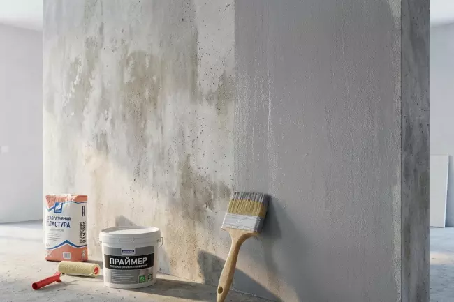 Грунтование стен перед декоративной отделкой